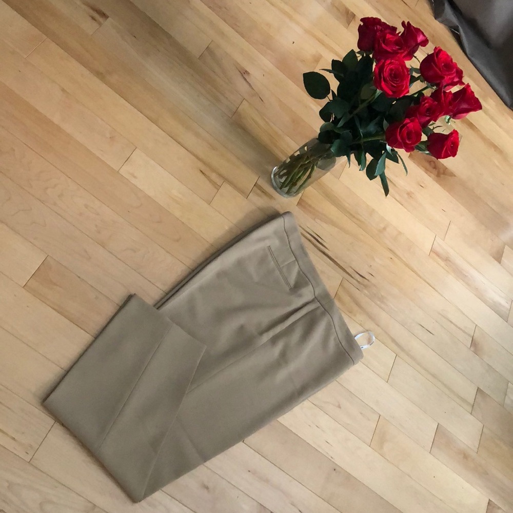 Crepe ankle-length slacks